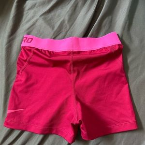 Red and Hot Pink Nike spandex